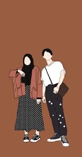Gambar Kartun Muslimah Couple Romantis Gambar Kartun Muslimah Couple Romantis